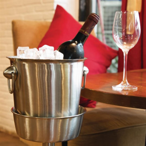 Olympia Brushed Stainless Steel Wine & Champagne Bucket Stand