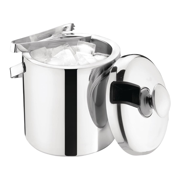 Olympia Ice Bucket with Lid & Tongs 1.2Ltr