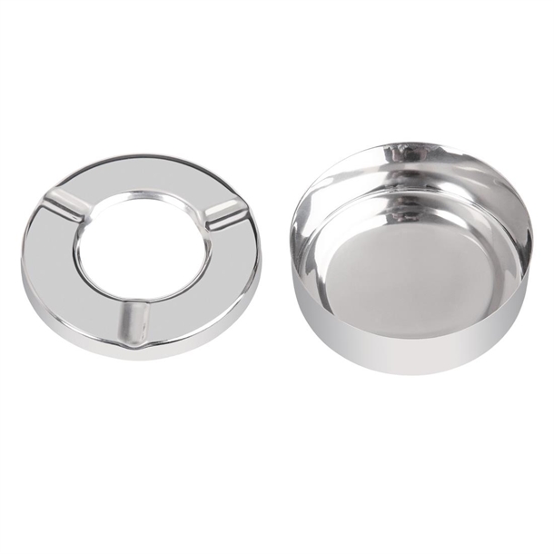 Olympia Windproof Stainless Steel Ashtrays (6 Pack)