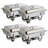 Olympia Milan Chafing Set 1/1 GN (4 Pack)