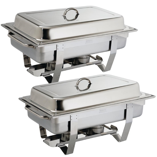 Olympia Milan Chafing Dish Twin Pack Olympia Milan Chafing Dish Twin Pack