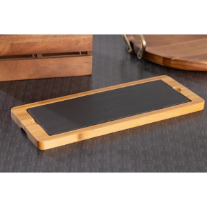Olympia Smooth Edged Slate Platter 280x100mm