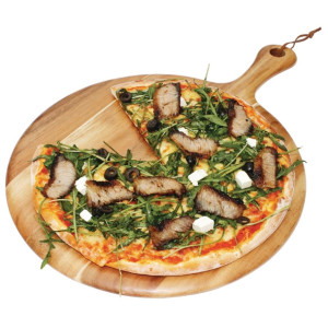 Olympia Acacia Handled Wooden Board Round 355mm