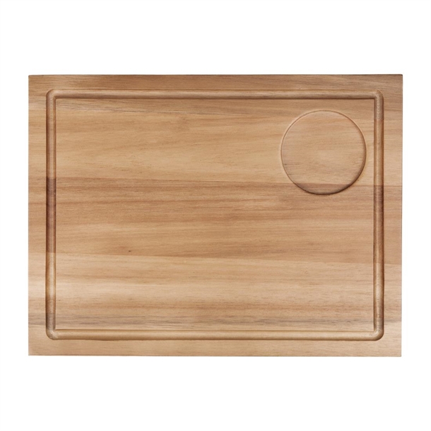 Olympia Acacia Steak Board 310x240mm With 70mm Recess Olympia Acacia Steak Board 310x240mm With 70mm Recess