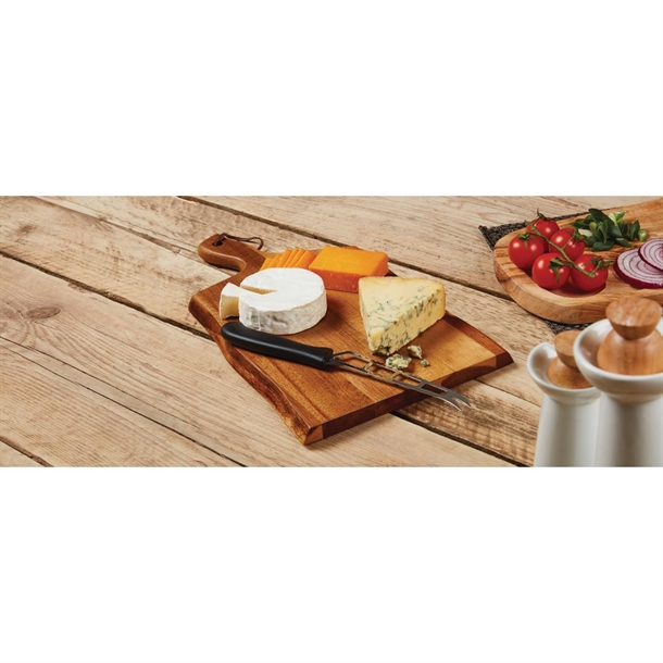 Olympia Acacia Wavy Handled Wooden Board Small Olympia Acacia Wavy Handled Wooden Board Small