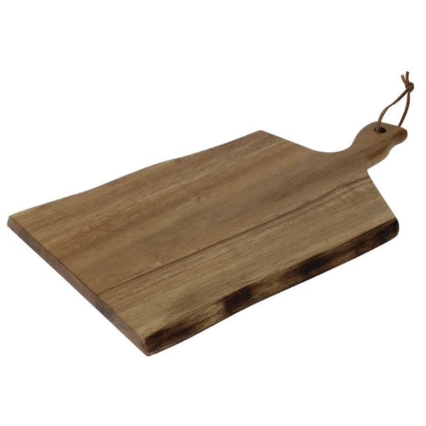 Olympia Acacia Wavy Handled Wooden Board Small Olympia Acacia Wavy Handled Wooden Board Small