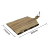 Olympia Acacia Wavy Handled Wooden Board Small Olympia Acacia Wavy Handled Wooden Board Small