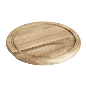 Olympia Round Acacia Wood Board for 240mm Dome 283x20mm