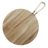 Olympia Round Paddle Board Acacia Wood With Metal Handle 505x356mm Olympia Round Paddle Board Acacia Wood With Metal Handle 505x356mm