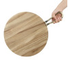 Olympia Round Paddle Board Acacia Wood With Metal Handle 505x356mm Olympia Round Paddle Board Acacia Wood With Metal Handle 505x356mm