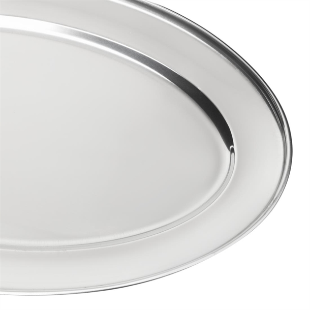 Olympia Stainless Steel Oval Serving Tray Olympia Stainless Steel Oval Serving Tray