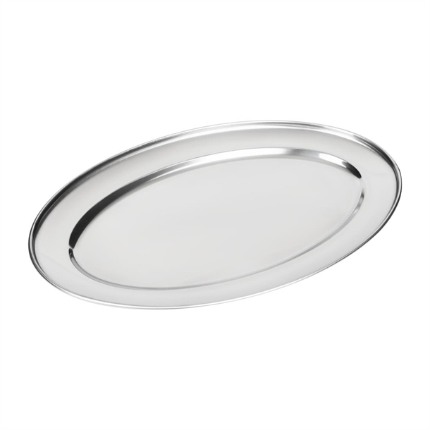 Olympia Stainless Steel Oval Serving Tray Olympia Stainless Steel Oval Serving Tray