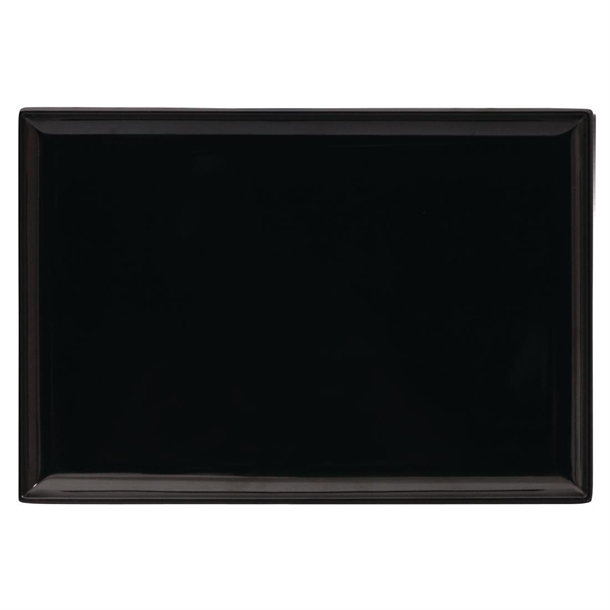 Ryner Melamine Rectangle Platter Black 350x240mm