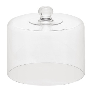 Chef Inox Cloche Straight Sided Clear Polycarbonate 208x182mm