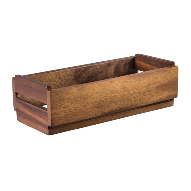 Moda Brooklyn Wooden Crate Table Caddy Moda Brooklyn Wooden Crate Table Caddy