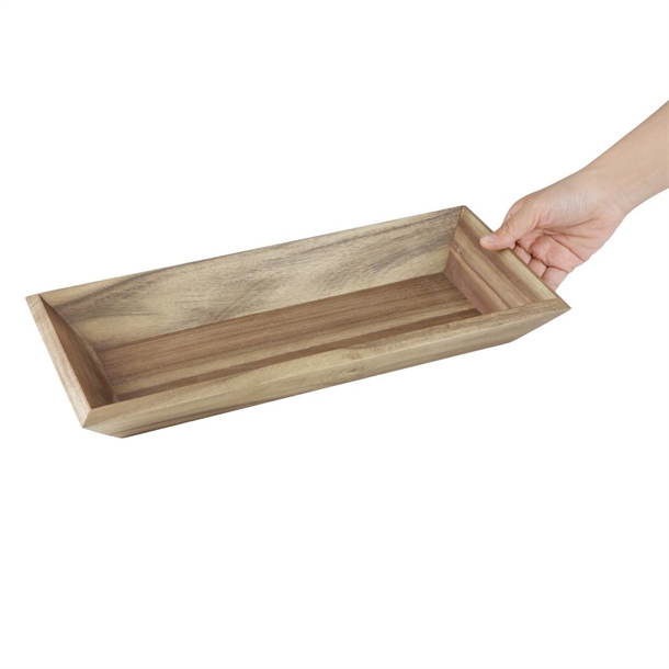 Olympia Acacia Rectangular Tray 380x180mm Olympia Acacia Rectangular Tray 380x180mm