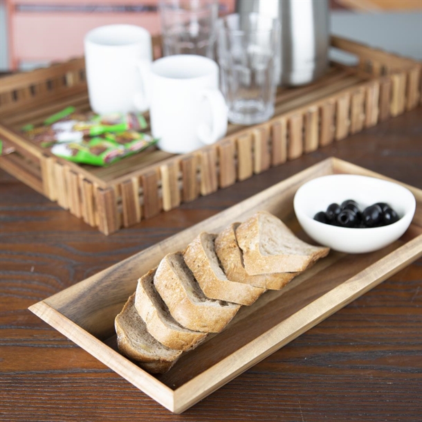 Olympia Acacia Rectangular Tray 380x180mm Olympia Acacia Rectangular Tray 380x180mm