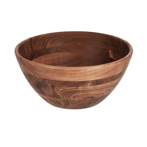 Chef Inox Serve Round Display Deep Bowl Acacia - 280x130mm