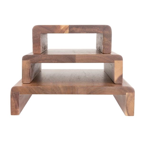 Olympia Acacia Wood Riser Set (3 Pack) Olympia Acacia Wood Riser Set (3 Pack)