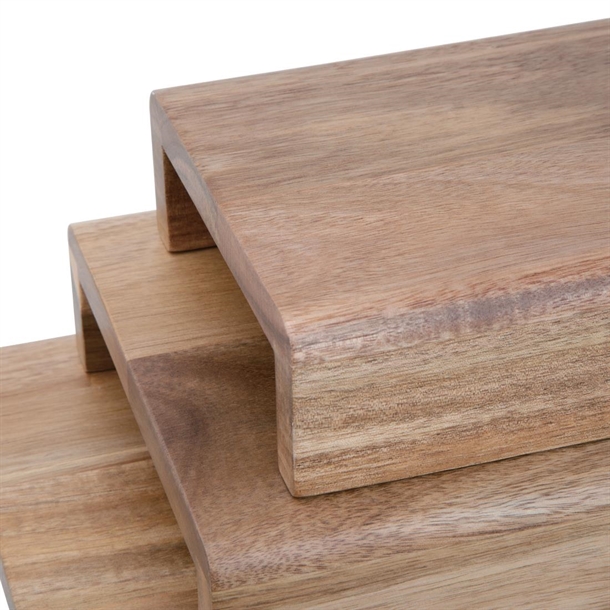 Olympia Acacia Wood Riser Set (3 Pack) Olympia Acacia Wood Riser Set (3 Pack)