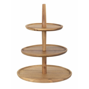 Olympia Acacia 3-Tier Stand 305(Ø)x395(H)mm