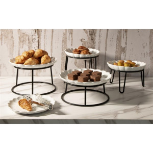 Olympia Non-Slip Multi-Round Riser Black Wire 230x260x100mm