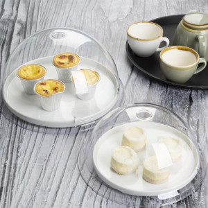 Olympia Kristallon Polycarbonate Domed Plate Cover Round 300mm