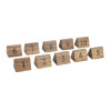 Olympia Acacia Table Number Signs Numbers 1-10