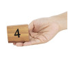 Olympia Acacia Table Number Signs Numbers 1-10