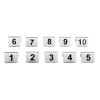 Olympia Stainless Steel Table Numbers 1-10 (10 Pack)