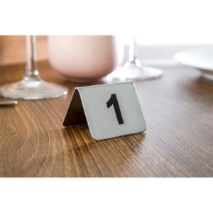 Olympia Stainless Steel Table Numbers 1-10 (10 Pack)