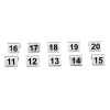 Olympia Stainless Steel Table Numbers 11-20 (10 Pack) Olympia Stainless Steel Table Numbers 11-20 (10 Pack)