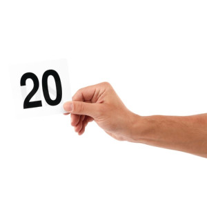 Olympia Table Numbers Set 1-25