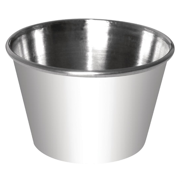 Olympia Stainless Steel Sauce Cups 115ml (12 Pack)