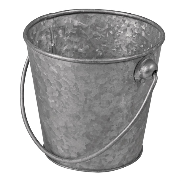 Moda Brooklyn Mini Galvanised Cutlery Bucket 130mm Moda Brooklyn Mini Galvanised Cutlery Bucket 130mm