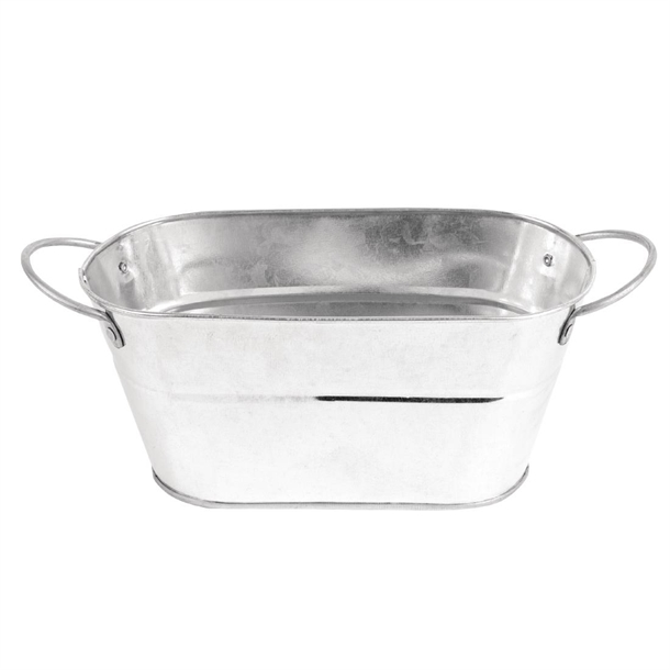 Olympia Rectangular Galvanised Tub 100x 200x110mm