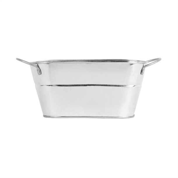 Olympia Rectangular Galvanised Tub 100x 200x110mm
