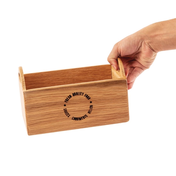 Olympia Oak Printed Table Caddy 230mm