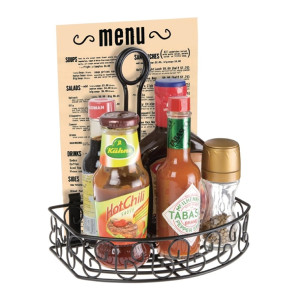 Olympia Wire Condiment Holder With Menu Clip