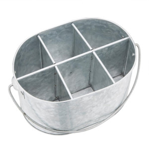 Olympia Galvanised Table Tidy - 135(H)x240(W)x175(D)mm