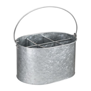 Olympia Galvanised Table Tidy - 135(H)x240(W)x175(D)mm
