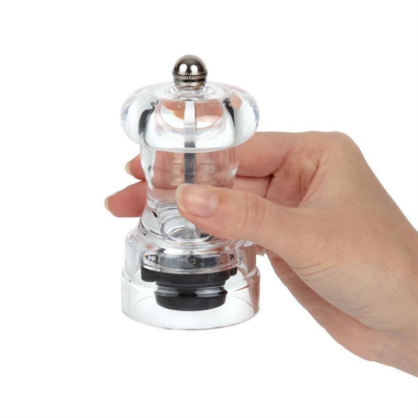 Olympia Acrylic Salt & Pepper Mill 102mm