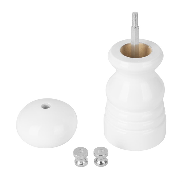 Olympia Salt Or Pepper Grinder White Hevea Wood - 125mm Olympia Salt Or Pepper Grinder White Hevea Wood - 125mm