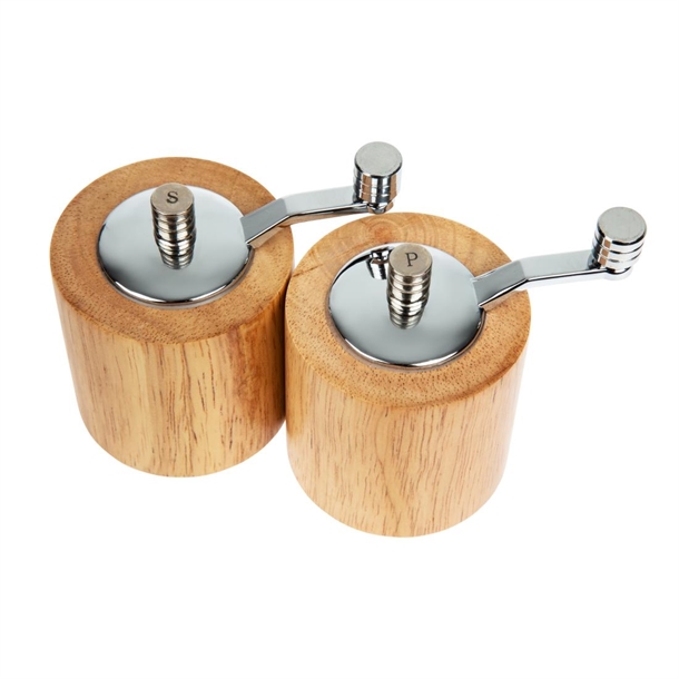 Olympia Bamboo Salt & Pepper Mill Grinder Set Olympia Bamboo Salt & Pepper Mill Grinder Set