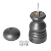 Olympia Salt Or Pepper Grinder Grey Hevea Wood - 125mm