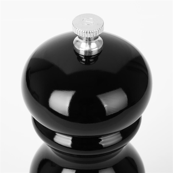 Olympia Salt Or Pepper Grinder Black Hevea Wood - 125mm Olympia Salt Or Pepper Grinder Black Hevea Wood - 125mm