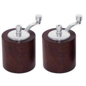 Olympia Dark Wood Salt & Pepper Mill Grinder Set