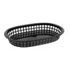 Olympia Oval Polypropylene Food Basket Black (6 Pack) Olympia Oval Polypropylene Food Basket Black (6 Pack)