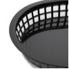 Olympia Oval Polypropylene Food Basket Black (6 Pack) Olympia Oval Polypropylene Food Basket Black (6 Pack)