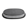 Olympia Oval Polypropylene Food Basket Black (6 Pack) Olympia Oval Polypropylene Food Basket Black (6 Pack)